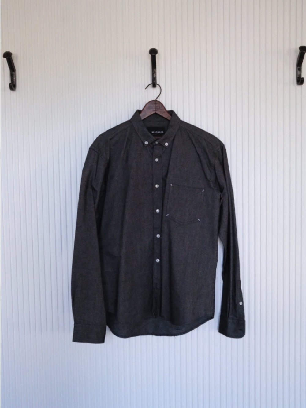 BESPOKEN Charcoal Gray Button-Down Shirt